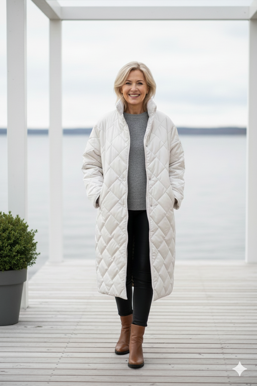 Ella™ | Dubbelvävd jacka med panterprintfoder