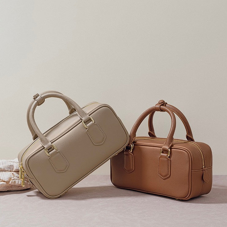 Romani™ | Vintage Äkta Läder Crossbody Handväska