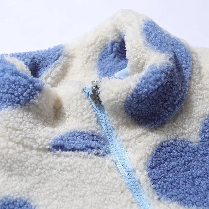 Liora™ - Vändbar jacka med hjärtmönster