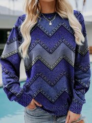 Romani™ | Geometrisk Kashmir-Sweatshirt