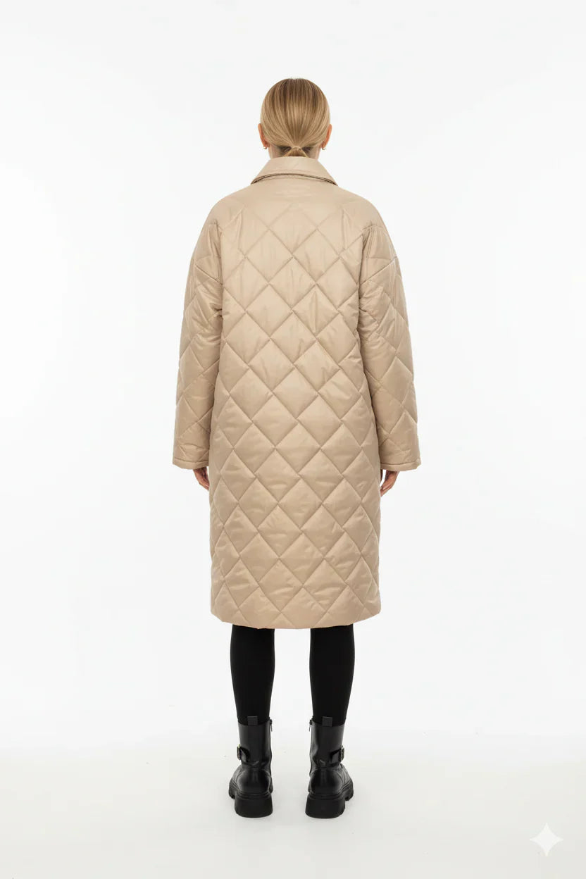 Ella™ | Dubbelvävd jacka med panterprintfoder