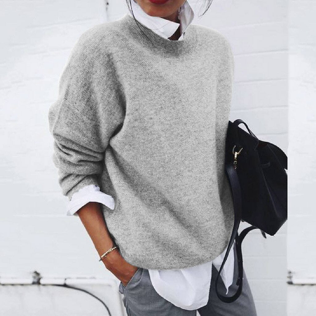 Liora™ | Mjuk oversized tröja med rund hals