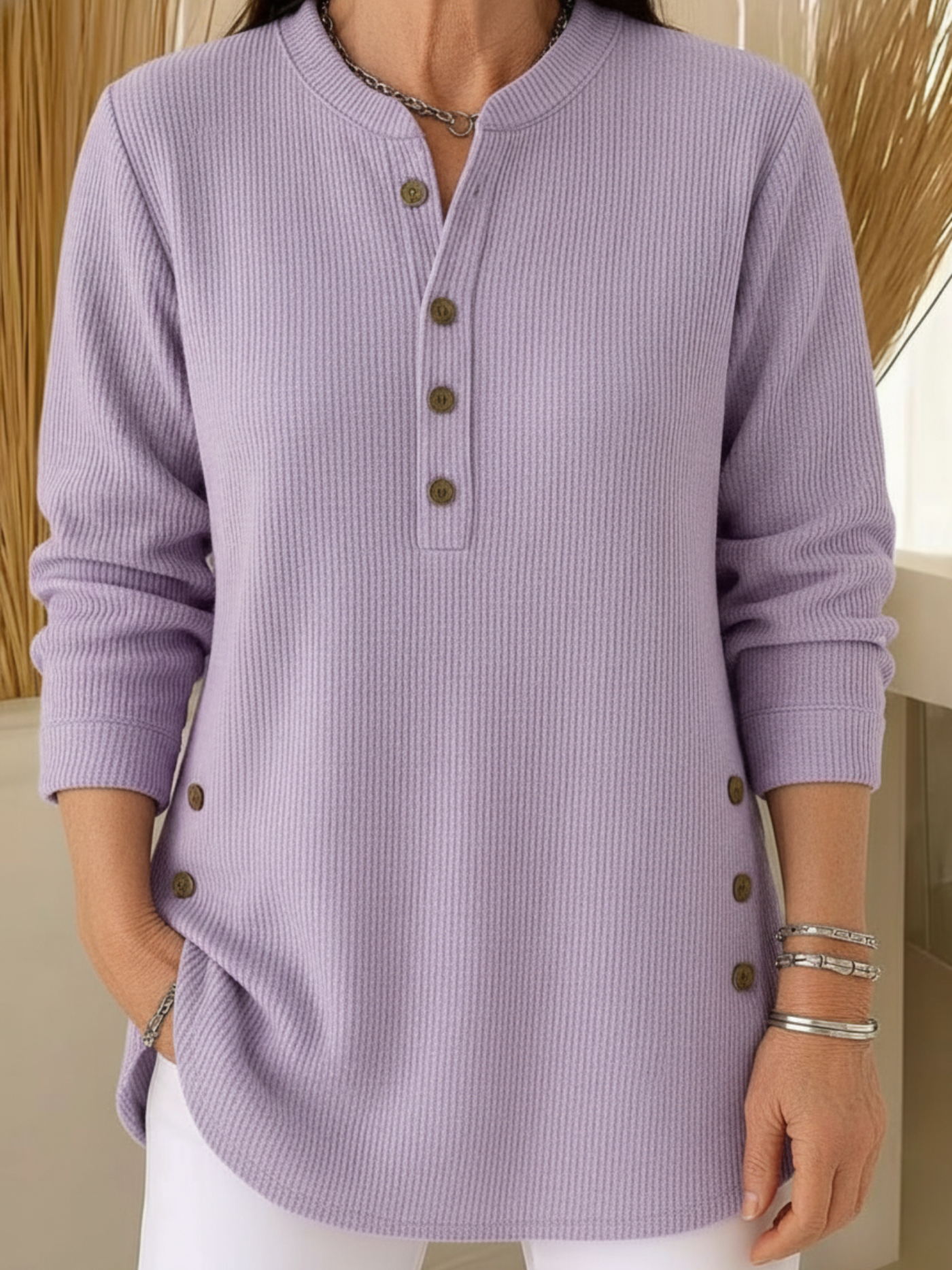 Liora™ – Mjuk och smickrande långärmad tröja