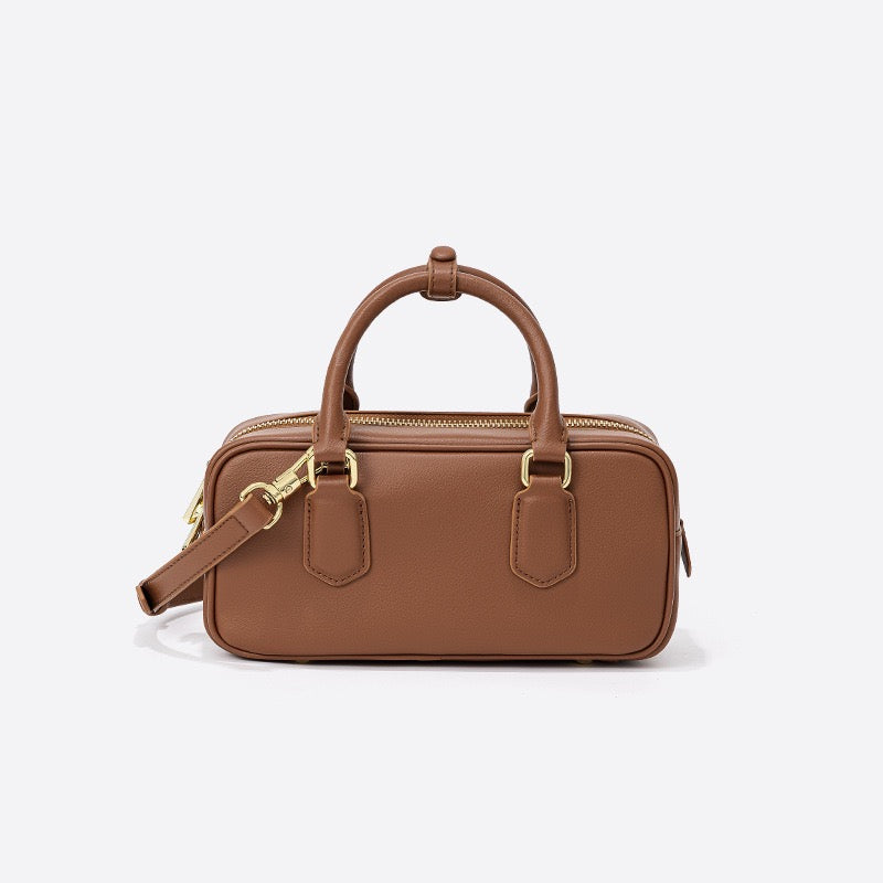 Romani™ | Vintage Äkta Läder Crossbody Handväska
