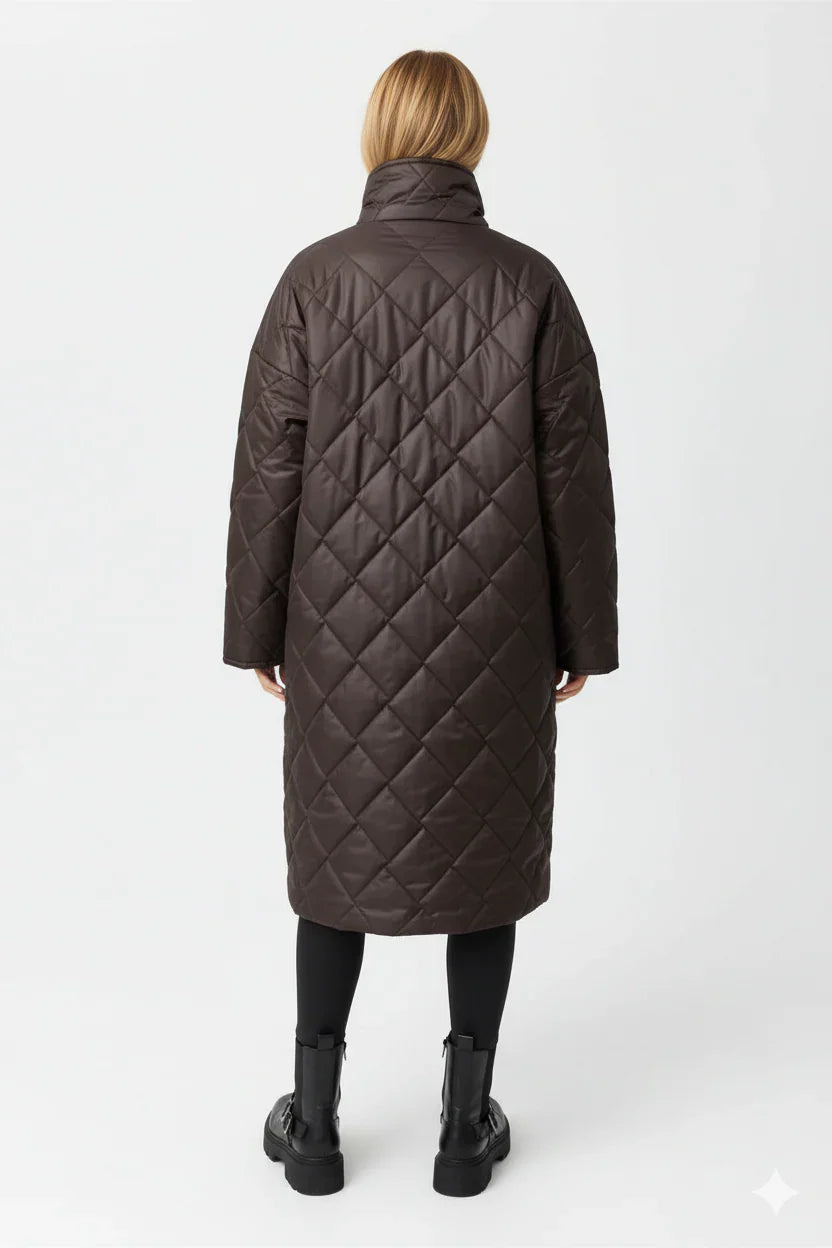 Ella™  | Dubbelvävd jacka med panterprintfoder